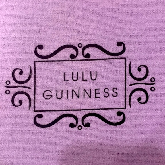 LULU GUINNESS  AUTHENTIC LILAC DUSTER BAG FOR PURSE OR SHOES -DRAWSTRING CLOSURE - Picture 2 of 6